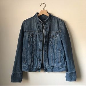 Gap | vintage 1990s crewneck denim jacket jean